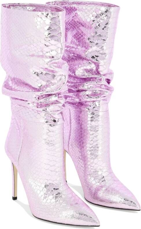 Paris Texas Slouchy Leren Laarzen Pink Dames