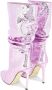 Paris Texas Metallic Python Roze Enkellaarzen Pink Dames - Thumbnail 4