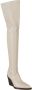 Paris Texas Boots Vegas Over The Knee Boot Stretch in beige - Thumbnail 3