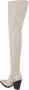 Paris Texas Boots Vegas Over The Knee Boot Stretch in beige - Thumbnail 4