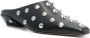 Paris Texas Studded Zwarte Leren Blokhak Schoenen Black Dames - Thumbnail 8
