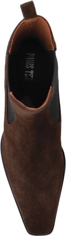 Paris Texas Suede Enkellaarsjes met Hak Bettina