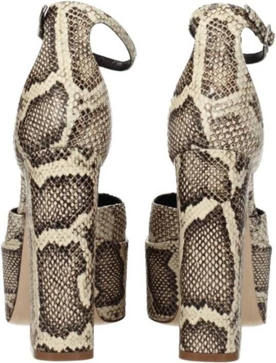 Paris Texas Vintage Beige Leren Hoge Hak Sandaal