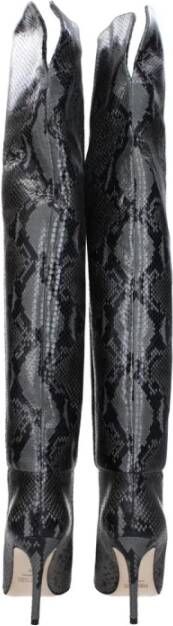 Paris Texas Vintage Python Print High Heel Laarzen