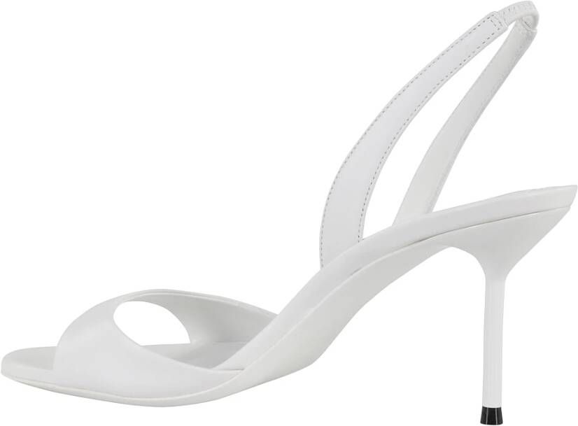 Paris Texas Witte Slingback Sandaal met Ronde Neus