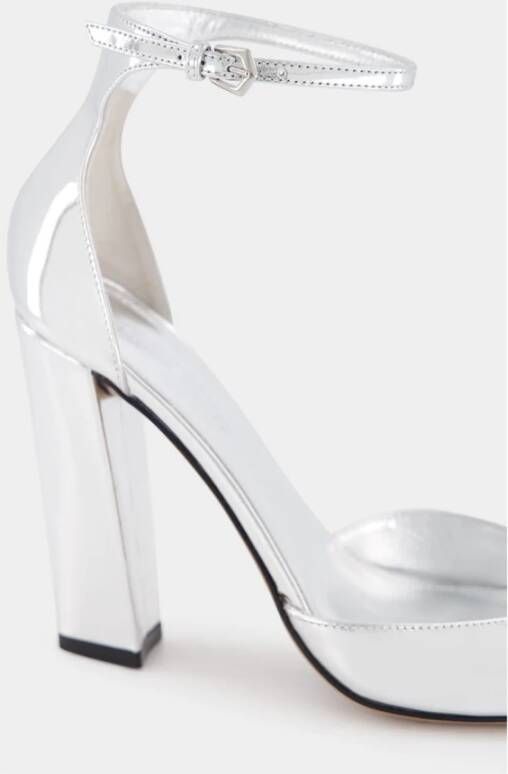 Paris Texas Zilveren Spiegel Leren Sandalen