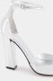 Paris Texas Zilveren Spiegel Leren Sandalen - Thumbnail 2