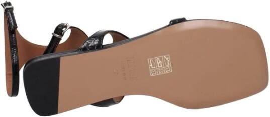 Paris Texas Zwarte Krokodillenprint Flip-Flop Sandaal