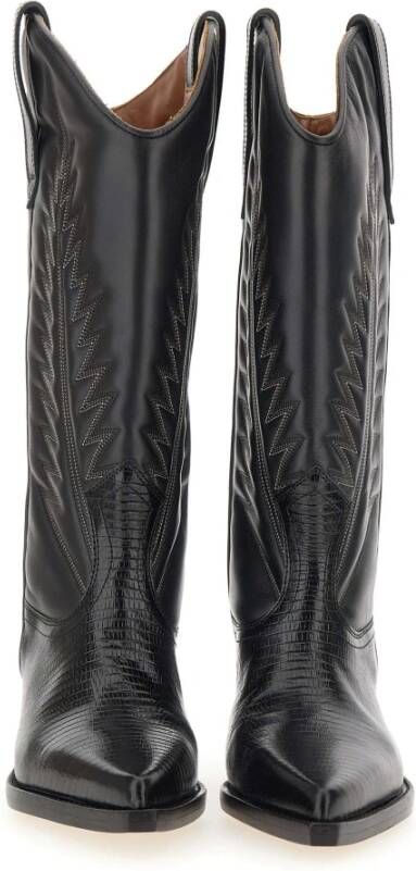 Paris Texas Zwarte Leren Laarzen Black Dames