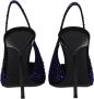 Paris Texas Zwarte leren Rhinestone sandaal - Thumbnail 2