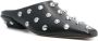 Paris Texas Studded Zwarte Leren Blokhak Schoenen Black Dames - Thumbnail 4