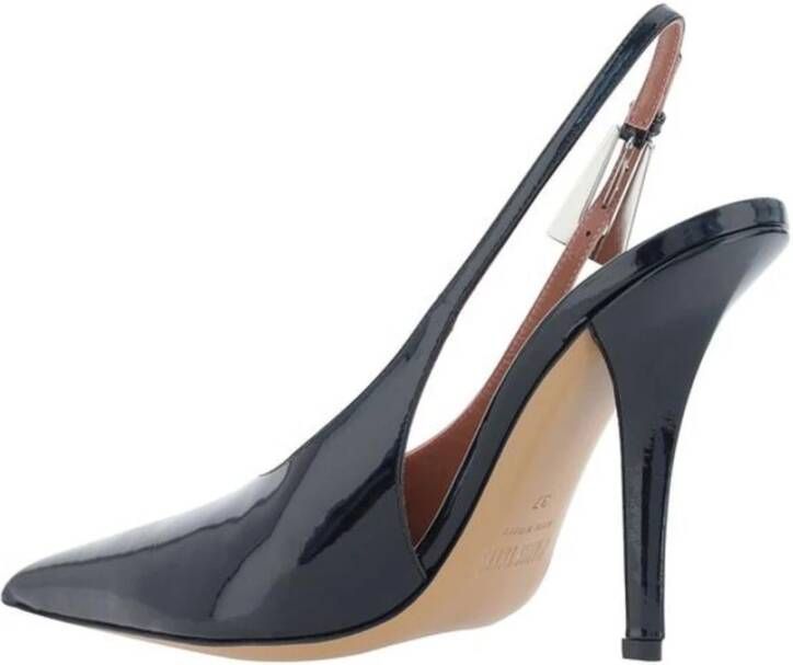 Paris Texas Zwarte Patent Slingback Stiletto Hakken Black Dames