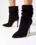 Paris Texas Suede hakken enkellaarzen Zwart Dames - Thumbnail 3