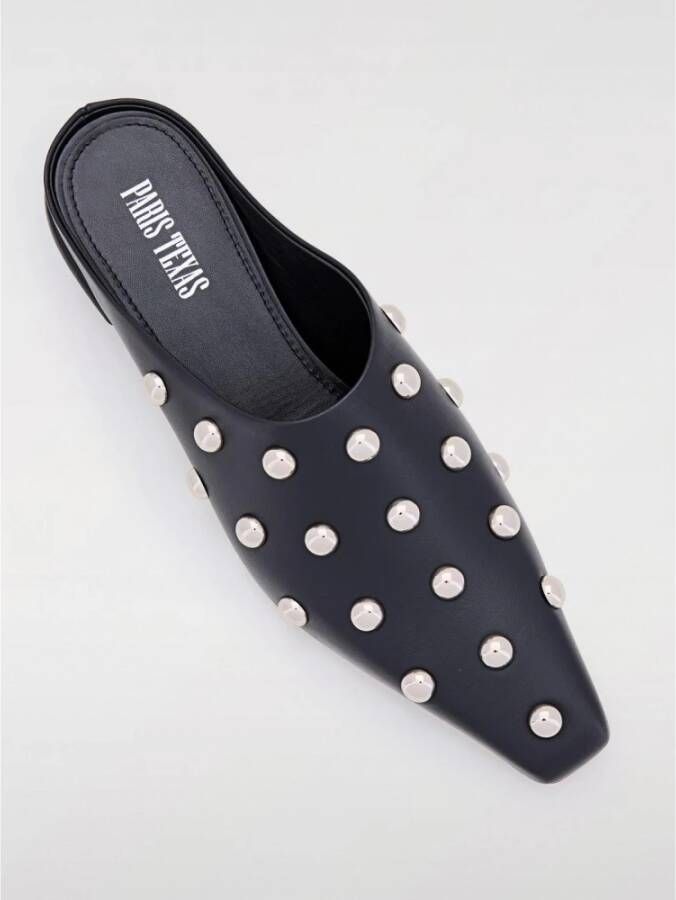 Paris Texas Zwarte Studded Loafers Lage Hakken