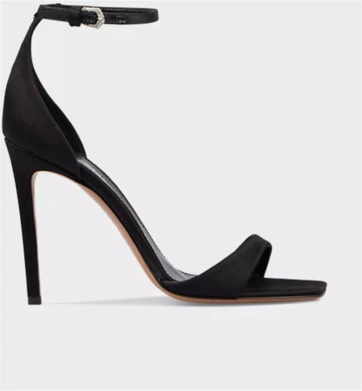 Paris Texas Zwarte suède sandalen met hoge hak Black Dames