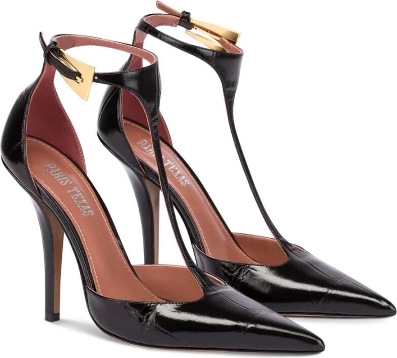 Paris Texas T-Strap Pump Black Dames