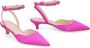P.a.r.o.s.h. Zijden satijnen puntige neus sandalen Blue Dames - Thumbnail 2