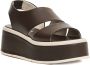 Patrizia Bonfanti Bruine Sleehak Sandalen Verhogen Stijl - Thumbnail 2