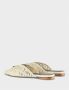 Patrizia Pepe Beige leren sandalen met vliegnietdetail - Thumbnail 2