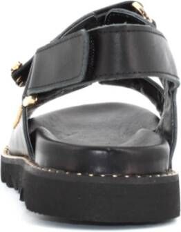 PATRIZIA PEPE Elegante Platte Sandalen voor Zomerstijl Black Dames