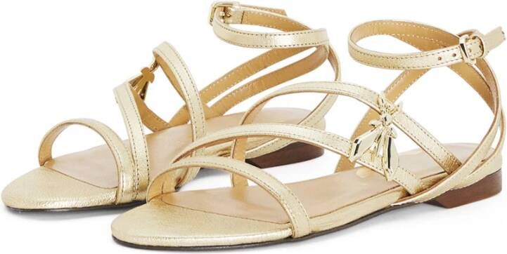 PATRIZIA PEPE Flat Sandals Geel Dames