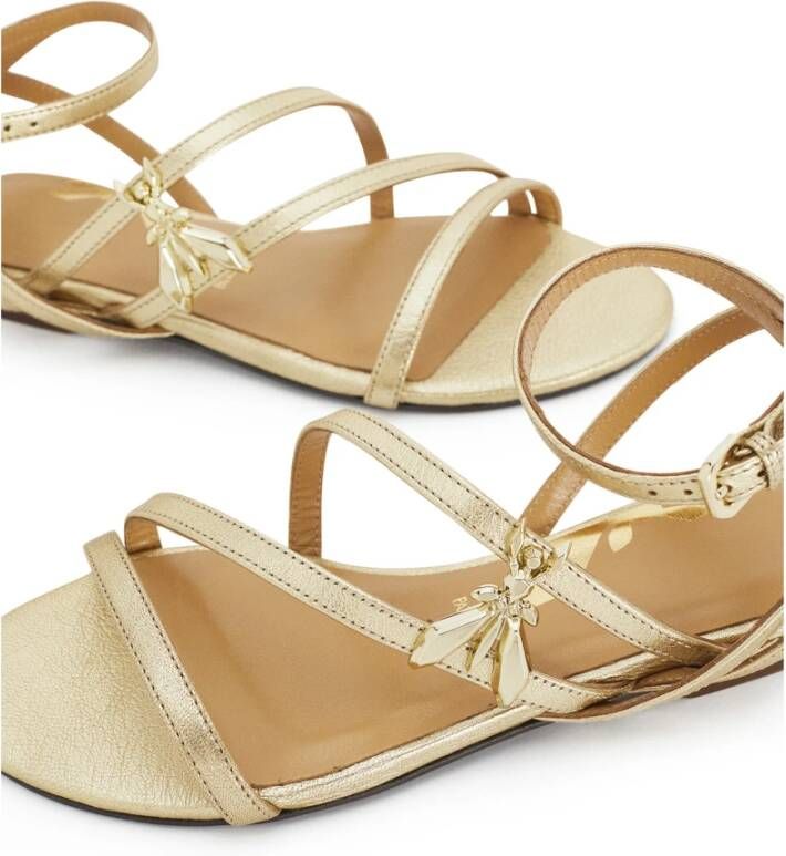 PATRIZIA PEPE Flat Sandals Geel Dames