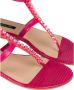 PATRIZIA PEPE Dierenprint Platte Sandalen Roze Dames - Thumbnail 4