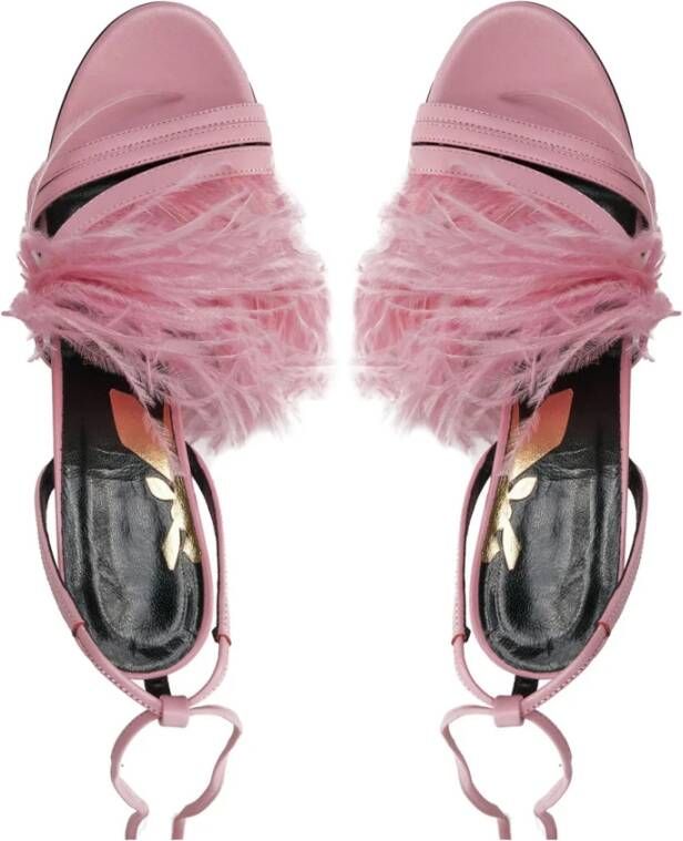PATRIZIA PEPE Fris Roze Veer Sandalen Pink Dames
