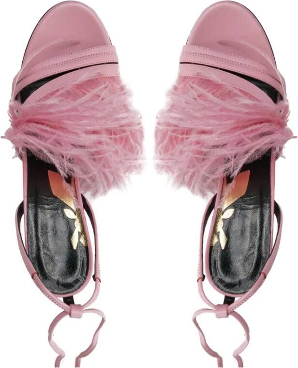 PATRIZIA PEPE Fris Roze Veer Sandalen Pink Dames