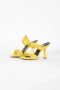 PATRIZIA PEPE Gladleren sandalen met gouden logo Yellow Dames - Thumbnail 2