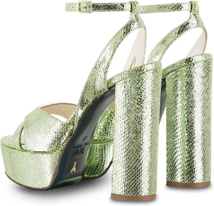 PATRIZIA PEPE Sandalen Sandalo Con Tacco in groen - Foto 4