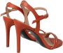 PATRIZIA PEPE Glam Rhinestone Hoge Hak Sandalen Oranje Dames - Thumbnail 3