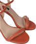 PATRIZIA PEPE Glam Rhinestone Hoge Hak Sandalen Oranje Dames - Thumbnail 4