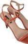 PATRIZIA PEPE Glam Rhinestone Hoge Hak Sandalen Oranje Dames - Thumbnail 5