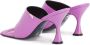 PATRIZIA PEPE Hakmuiltjes met vierkante neus en flip flop design Paars Dames - Thumbnail 5