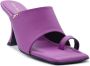 PATRIZIA PEPE Hakmuiltjes met vierkante neus en flip flop design Paars Dames - Thumbnail 8