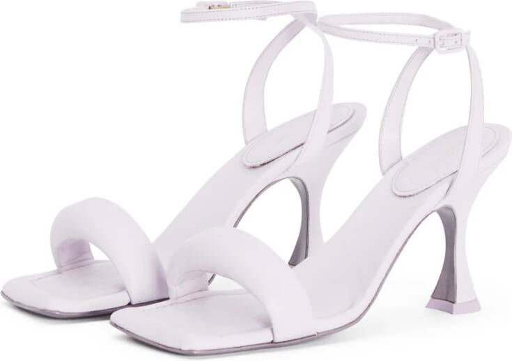 PATRIZIA PEPE Monochrome Vierkante Sandalen Paars Dames