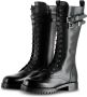 Patrizia Pepe Zwarte leren laarzen met moderne details - Thumbnail 5