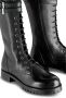 Patrizia Pepe Zwarte leren laarzen met moderne details - Thumbnail 7