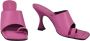 PATRIZIA PEPE Hakmuiltjes met vierkante neus en flip flop design Paars Dames - Thumbnail 3