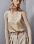 Patrizia Pepe Minimalistische Wollen Trui Boothals Jacquard - Thumbnail 2