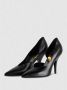 PATRIZIA PEPE Minimalistische Zwarte Hoge Hakken Black Dames - Thumbnail 7