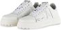 PATRIZIA PEPE Beige Leren Sneakers met Fly Detail Beige Dames - Thumbnail 8