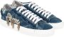 PATRIZIA PEPE Denim Sneakers met Versieringen Blauw Dames - Thumbnail 2