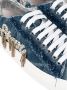 PATRIZIA PEPE Denim Sneakers met Versieringen Blauw Dames - Thumbnail 5