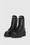 PATRIZIA PEPE Zwarte Leren Laarzen met Logo Applicatie Black Dames - Thumbnail 8