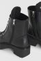 PATRIZIA PEPE Zwarte Leren Laarzen met Logo Applicatie Black Dames - Thumbnail 9