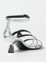 Patrizia Pepe Zilveren Leren Sandalen Elegant Modieus Ontwerp - Thumbnail 2