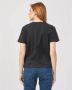 Patrizia Pepe Zwart katoenen T-shirt met slogans - Thumbnail 2