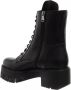 PATRIZIA PEPE Zwarte Leren Laarzen met Logo Applicatie Black Dames - Thumbnail 6